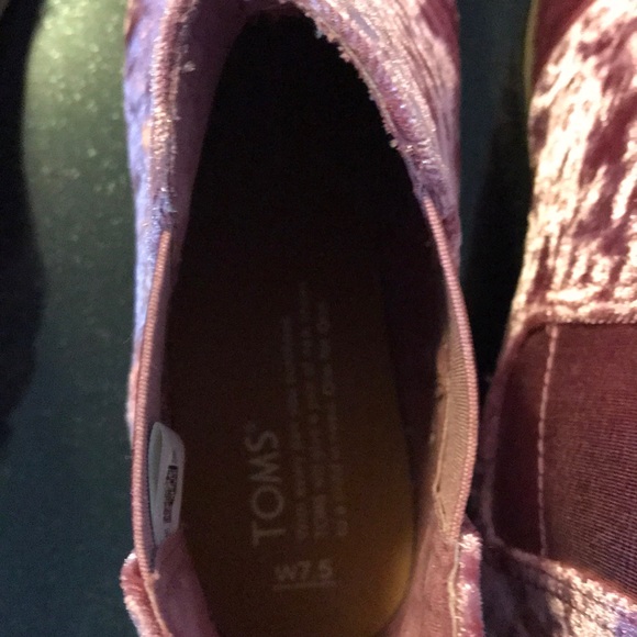 Toms Ella Chelsea Boot pink velvet - Picture 5 of 5